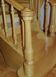 Arranque para escalera modelo Ensaimada Lisa