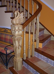 Arranque especial para escalera modelo cisne