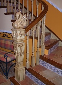 Barandilla de escalera estilo Aragon