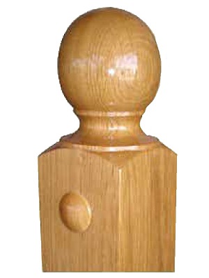 Cabeza de Pilastra forma bola redonda lisa