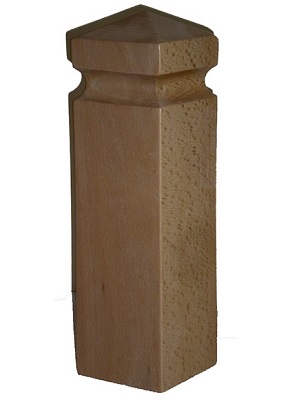 Cabeza de Pilastra foma Pirámide con canal