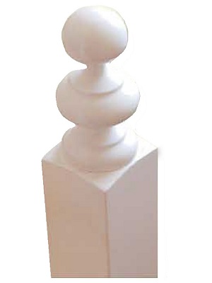 Cabeza de pilastra forma doble bola